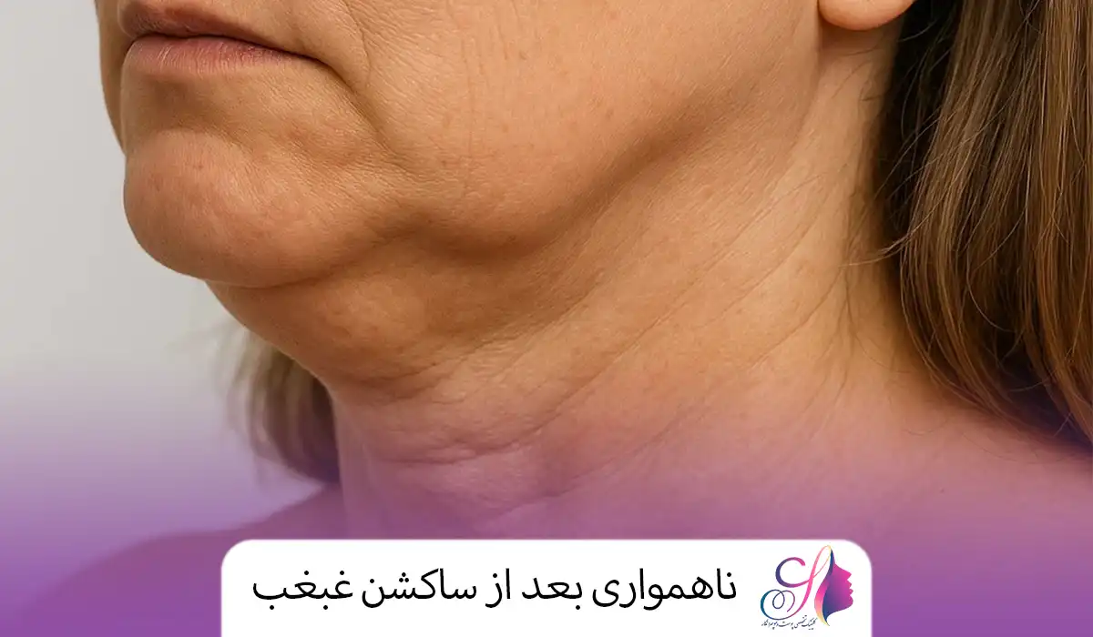 ناهمواری بعد از ساکشن غبغب